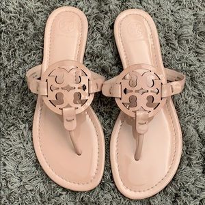 Tory Burch Millers in seashell pink.